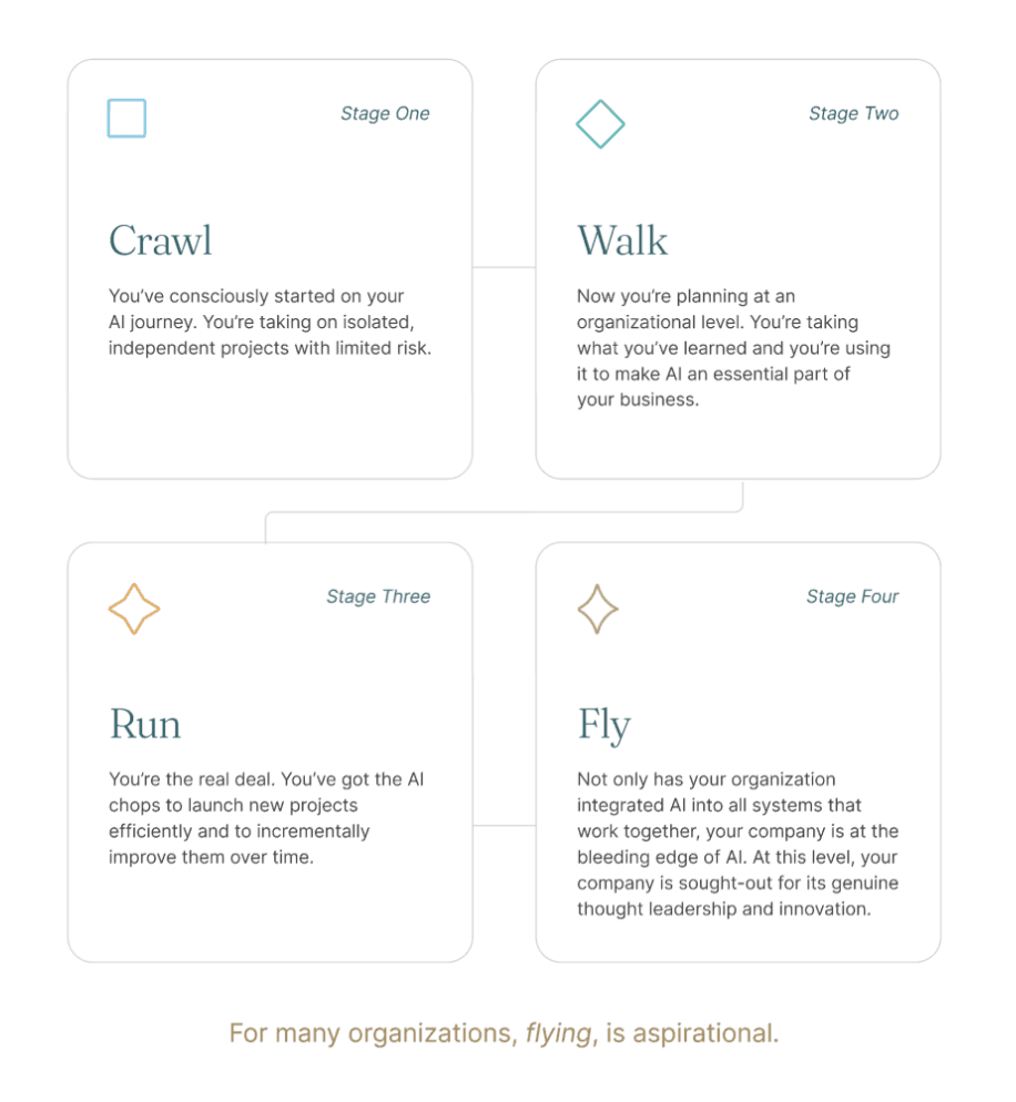 AI Maturity Model infographic