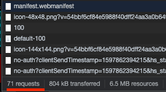 HTTP request in developer tool image