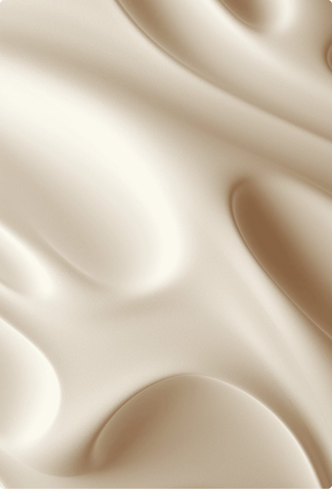 Abstract close-up of smooth, flowing cream-colored sculptural forms with soft shadows